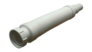 MRMF3N Труба гофрированная раздвижная (L425-1000мм, D65мм); вход 2"«мама», выход Дн=50/40мм