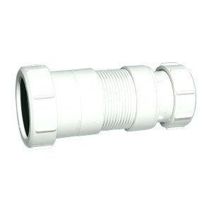 MFLEX-40-50C Труба гофрированная раздвижная (L128-177мм, D50мм); вход/выход компрессионный Ду=40мм/