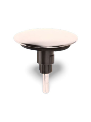 CBW-PLUG Пробка (D70мм) металлическая без резьбового окончания для выпуска тип-"кнопка"; цвет-хром