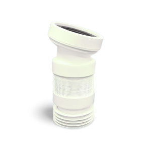 MRWC-F10R Фановая раздвижная (L260-365мм) гофрированная труба под углом 14° c манжетой; вход Ду=97-