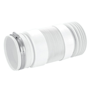 MRWC-F23RJ  Фановая раздвижная (L230-330мм) гофрированная труба с манжетой; вход Ду=97-107мм