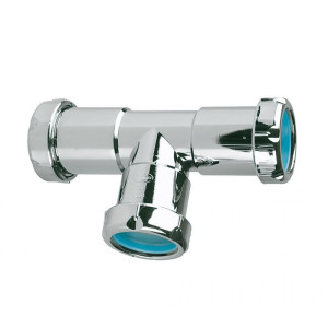 Тройник  11/2 A-129 хром пластик JIMTEN