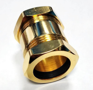 Муфта d32мм латунь золото EDRA