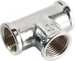 Lat Тройник    3/4 г/г/г хром полир. GF