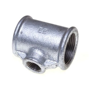 Оцинк. Тройник Перех. 1" Г- 1/2Г-1"Г EE