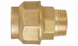 (ПНД) ЛАТУННАЯ МУФТА 40ц.-11/4нар. FIV