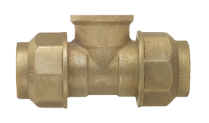 (ПНД) ЛАТУННЫЙ ТРОЙНИК 32ц.-1"внут.-32ц FIV