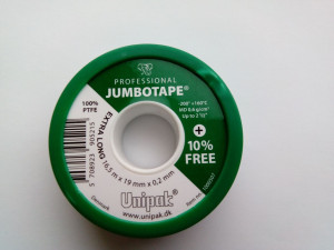 Лента Фум 19мм×0,2ммх16,5м JUMBOTAPE Unipak