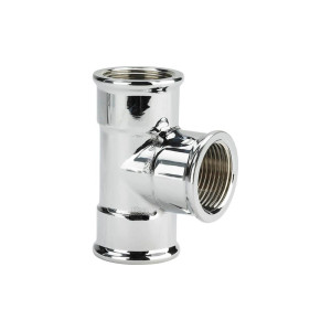 ф. Viega Тройник хром 1/2