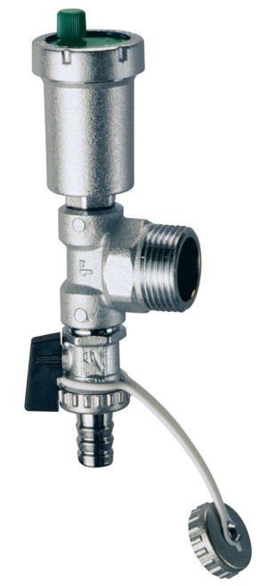 FAR Хр. узел с воздухоотводчиком и сливн. кр. 3/4" НР FK 4071 3438