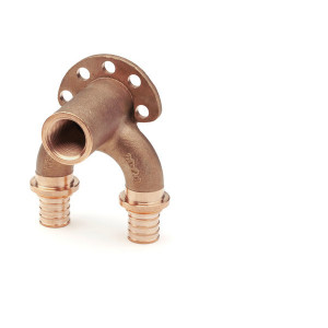 Rehau Проточный наст. угол короткий 25/25-Rp 1/2 RX бронза