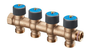 Коллектор Multidis R 4, выход-3/4", бронза, с самоуплотнением, крепеж арт 4200571