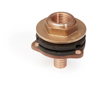 Rehau Штуцер настенный  короткий 16-Rp 1/2 x 28 RX бронза+