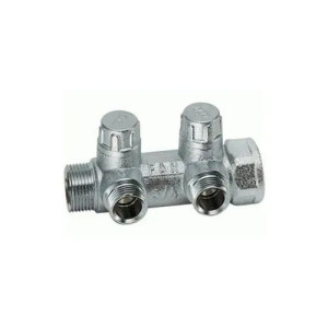 Коллектор зап. 1" (ВР-НР) 3/4 с 2 отв. FAR евроконус