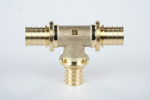 Rehau Тройник равнопрох. 20 MX латунь